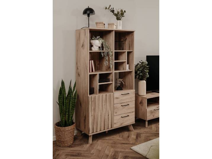 Highboard Wragby 85 x 160 x 40cm Braun