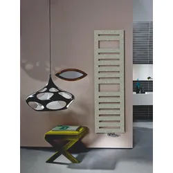 Zehnder Design-Heizkörper Metropolitan Spa Mixbetrieb, Inox Look, 1750x39x500 mm, RAL 9016, spritzwassergeschützt