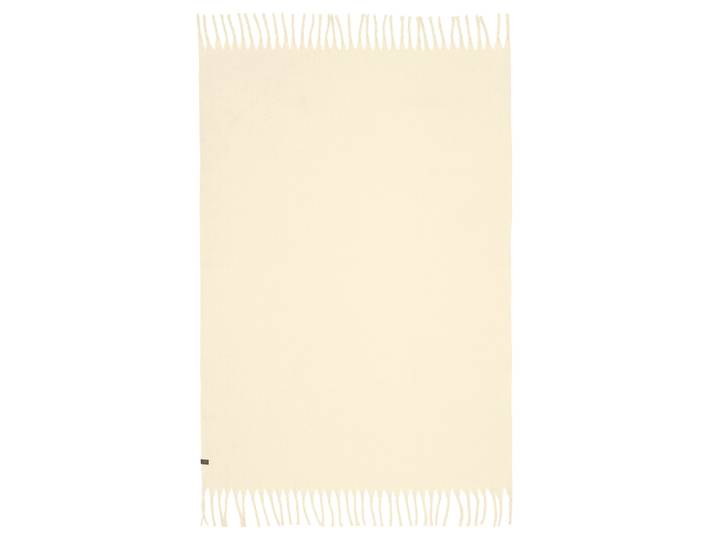 Plaid Plenty 140 x 200cm Weiß/Creme Polyester
