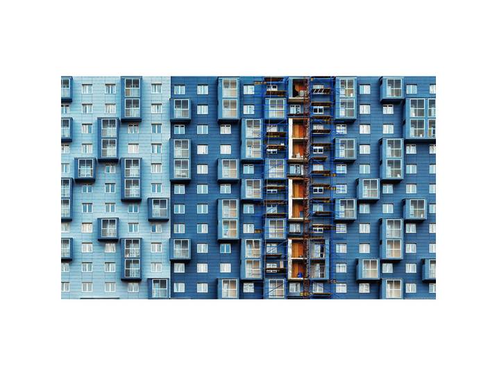 Wandkraft Aluminiumbild, Blau, Metall, Kunststoff, rechteckig, 118x70 cm, Bilder & Rahmen, Bilder, Wandbilder