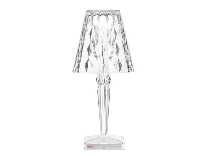 KARTELL lampe de table BIG BATTERY avec câble (Cristal - PMMA)