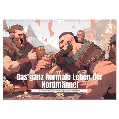 Das ganz normale Leben der Nordmänner (Wandkalender 2026 DIN A3 quer), CALVENDO Monatskalender