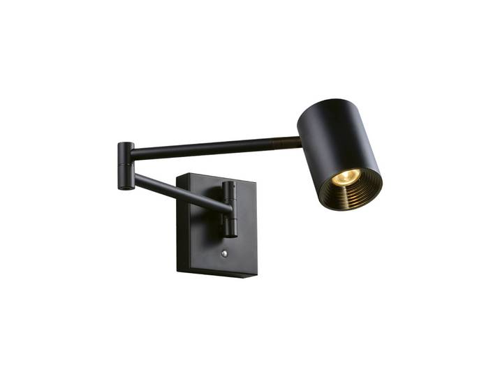 Viokef Wandleuchte Melina, dimmbar, schwarz, für Wohn- / Esszimmer, Aluminium, Modern