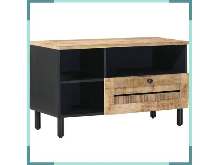 FHE Armoires de rangement avec tiroir - Bois d'ingénierie - Intérieur - Salon - Marron - 80x33 5x46 cm - 1 tiroirs