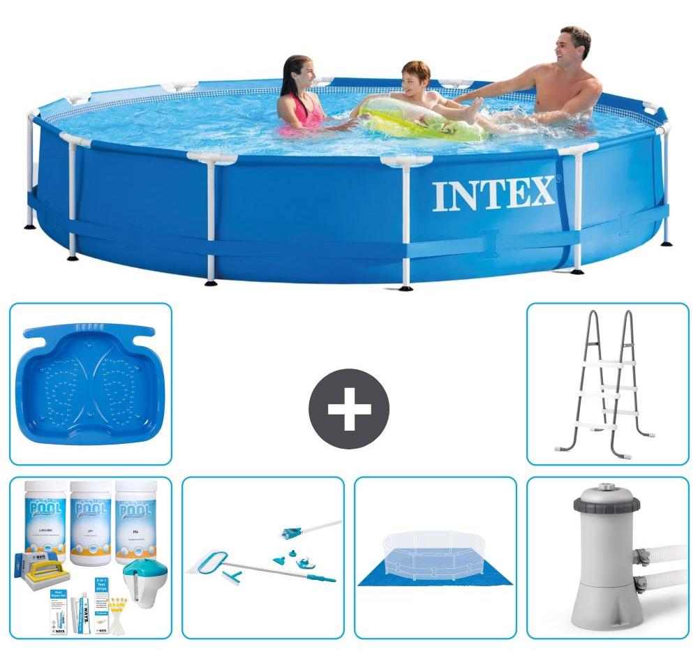 Frame Pool Rund - 366x76 cm - 7-teilig S21012