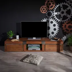 TV-Board Mango 205x48x39 braun lackiert Amsterdam #02