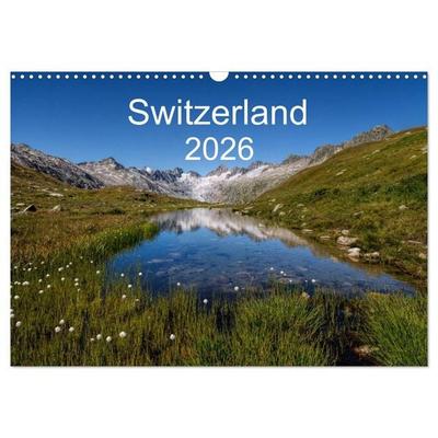 Switzerland Mountainscapes 2026 (Wall Calendar 2026 DIN A3 landscape), CALVENDO 12 Month Wall Calendar