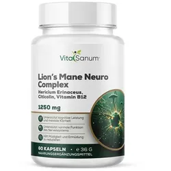 VitaSanum® Lion’s Mane Neuro Complex – 2 Kapseln Tagesportion