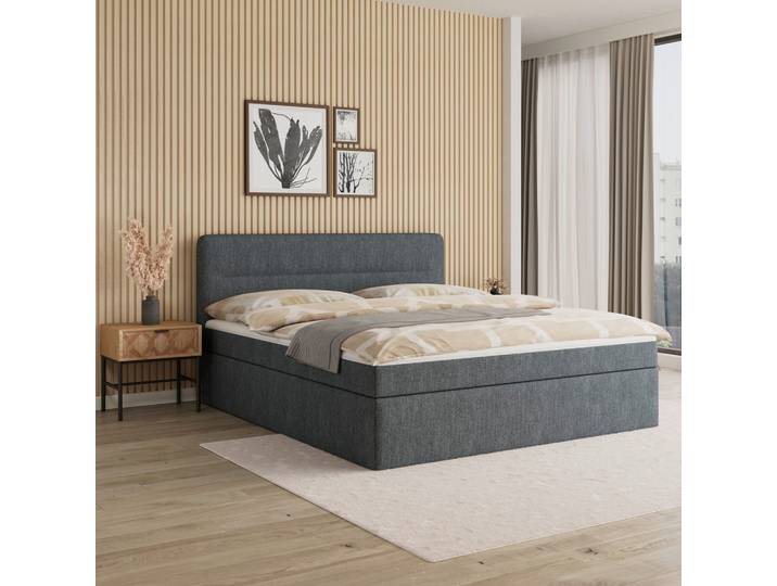 Boxbett 180/200 cm Graublau