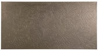 Fasade FASÄDE Nettle 4-foot x 8-foot PVC Wall Panel in Argent Bronze