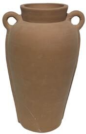 BIDK Home "Terracotta Vase Natural H 16.3"" & Dia 8.5"" - Natural"