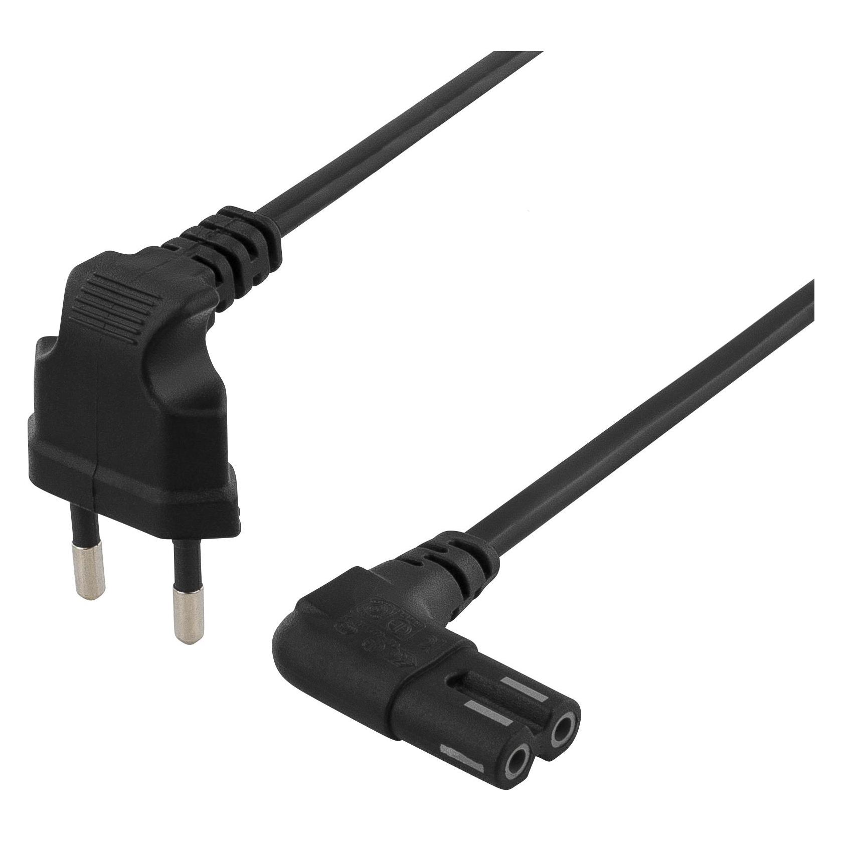 Deltaco stromkabel - Europlug til IE (1 m) (DEL-109BL)
