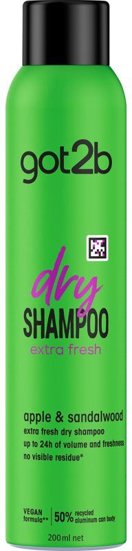 got2b Fresh it Up Extra Fresh shampoing sec rafraîchissant pour absorber l'excès de sébum 200 ml