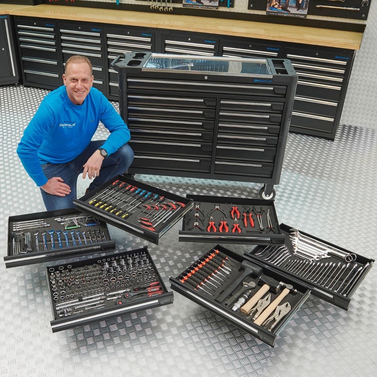 Datona Gereedschapswagen XXL + Mach VI