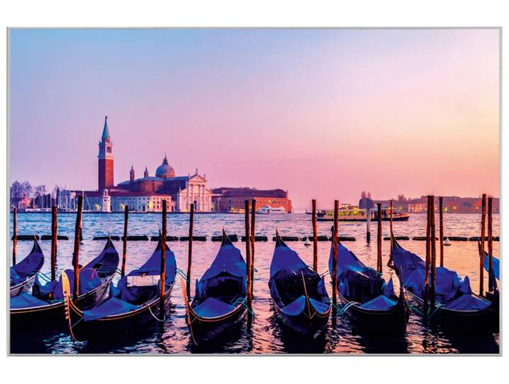 Bild mit Rahmen Gondolieren in Venedig image LAND