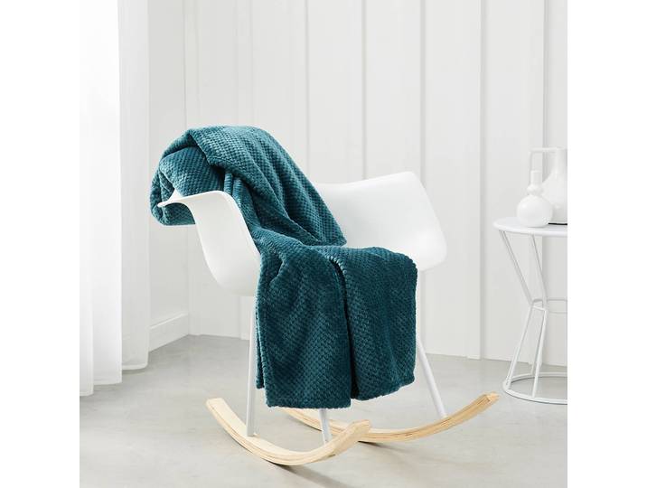Plaid polaire nid d'abeille - Blancheporte