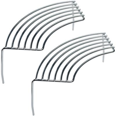 Warmhalte-Grillrost TEPRO "Sacramento / San Francisco", silber (silberfarben), B:14,7cm H:12,4cm L:34,6cm Ø:57cm, Edelstahl, Grillroste, 2er-Set