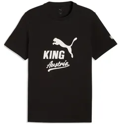 Österreich ÖFB Herrenfußballshirt King Logo Tee, Black/White - schwarz / M