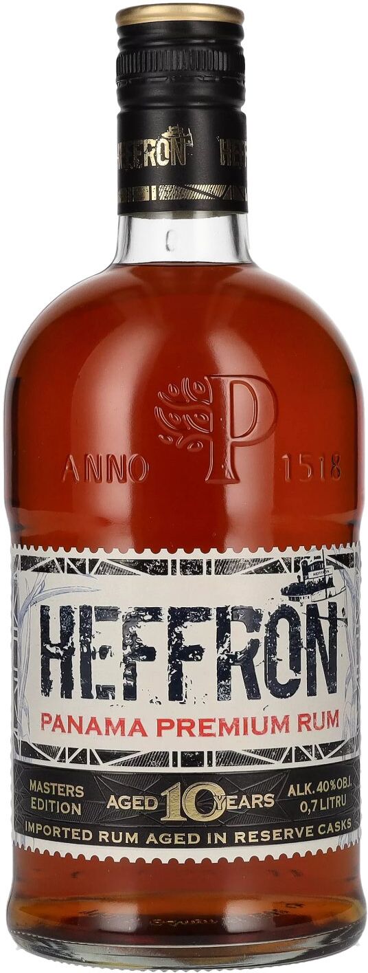 Heffron Panama Rum Heffron 10 Years Old Masters Edition Panama Premium Rum 40% Vol. 0,7l