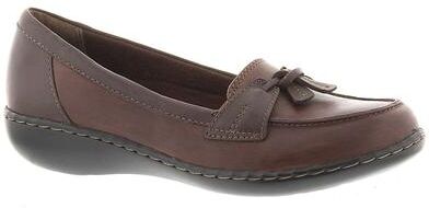 Clarks Ashland Bubble Loafer - Womens 6 Brown Slip On Medium