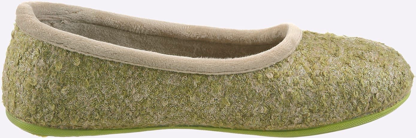 Hausschuh, Damen, Gr. 36, grün (apfel), Schuhe Hausschuh apfel 36