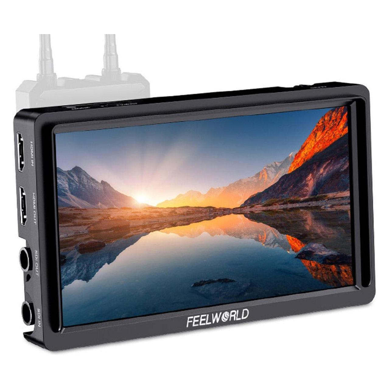 Feelworld FW568S 6 Inch On-camera Monitor FHD IPS 3G-SDI 4K HDMI (6", Full HD) (FW568S)