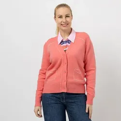 DAWID by Dawid Tomaszewski Cardigan Ziersteppung figurumspielend