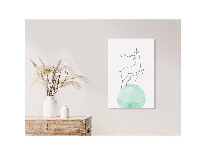 Tableau déco Courage Lin Gris 40 x 60cm