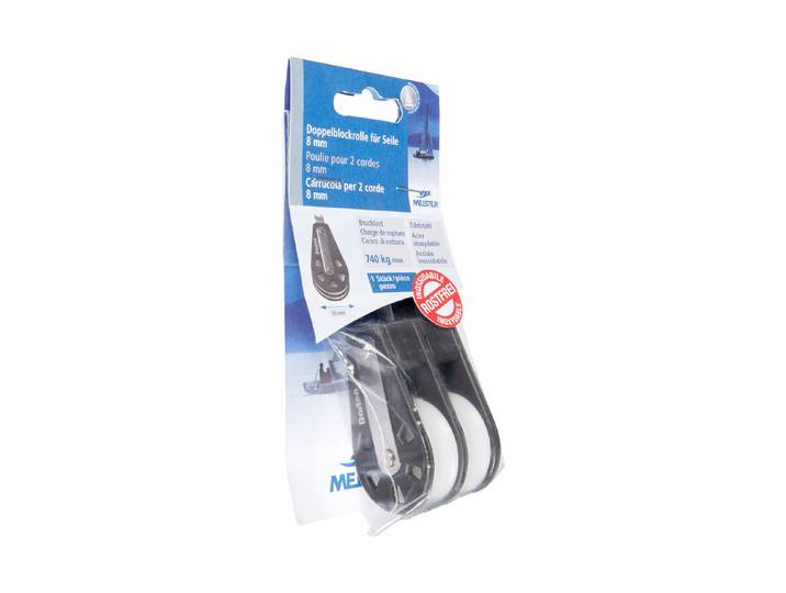 Doppelblockrolle/8mm Seil Es boot
