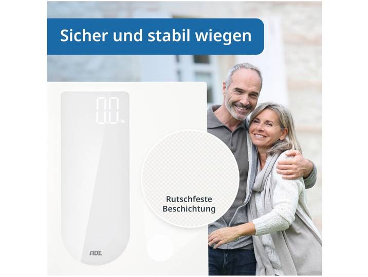 Personenwaage ADE - Farbe: Weiss - Material: ABS