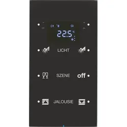 Berker Touchsensor 3-fach Glas schwarz 75643155