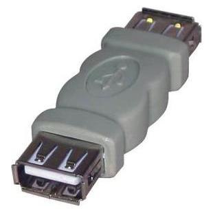 Logo USB Kupplung, (2.0), USB A-Buchse - USB A-Buchse, grau, Blister 29241, EOL (USB 2.0) (56527928)