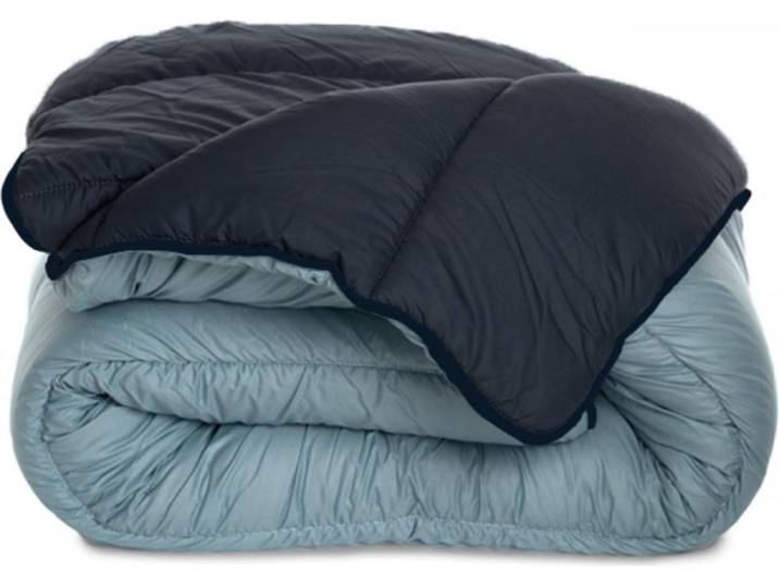 Bleu Calin Couette Imprimée Chaude Microfibre Contraste 220x240cm