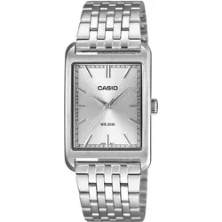 Casio MTP-B215D-7AVER Quarzuhr in Unisexgröße Edelstahl/Silberfarben
