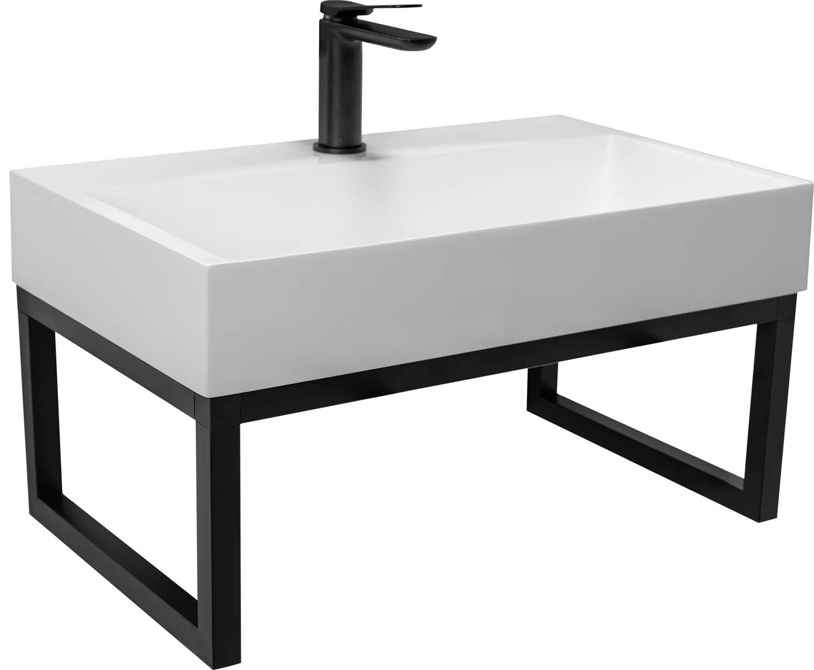 Rea Conglomerate Wastafel Goya 60cm met Frame