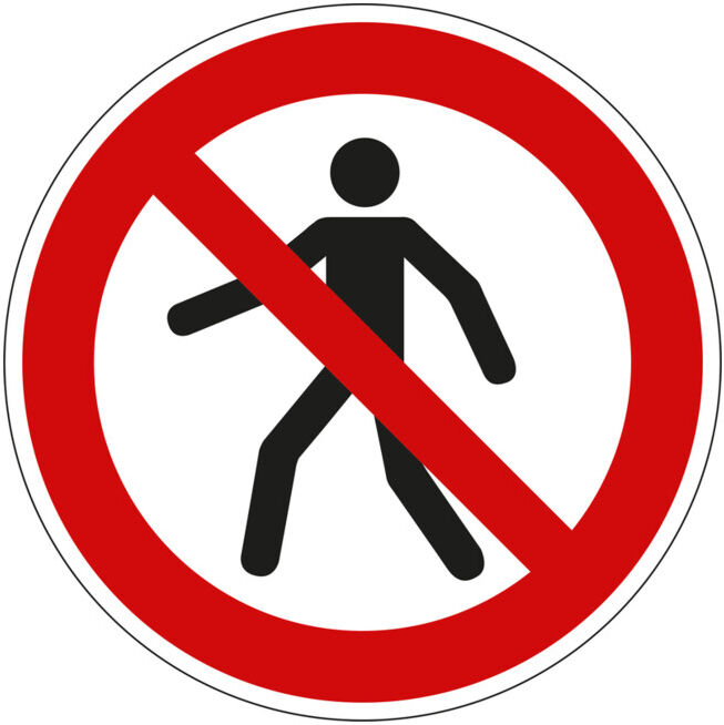 Panneau d'interdiction Eichner Interdit aux piétons (9225-10090-010)