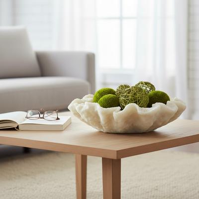 Sagebrook Home "Decorative Coastal Inspired Shell Bowl - 12"", White - 17.0"""