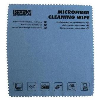 Logo Reinigung- Tuch, Microfaser, mit Bedruck, sehr zart, 30x30cm, blau (56527923)