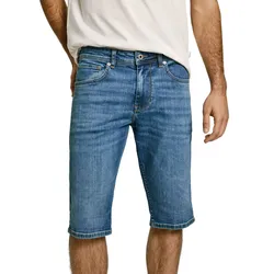 Pepe Jeans Herren Jeans Short STRAIGHT SHORT CASH Mid Waist Regular Fit - Blau - PM80000385VT Blue Denim - W 29