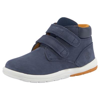 Klettboot TIMBERLAND "TODDLE TRACKS - MID HOOK & LOOP BOOT", Mädchen, Gr. 23, blau (navy), Leder, Schuhe, Winterstiefel, Winterboots, Snowboots, Winterschuhe, für Kinder