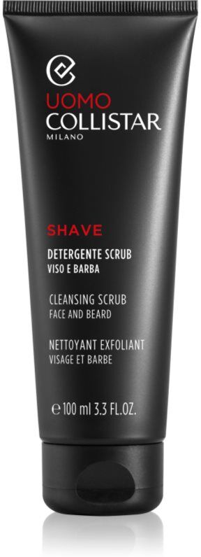 Collistar Uomo Face and Beard Cleansing Scrub pre-shave cleansing scrub 100 ml