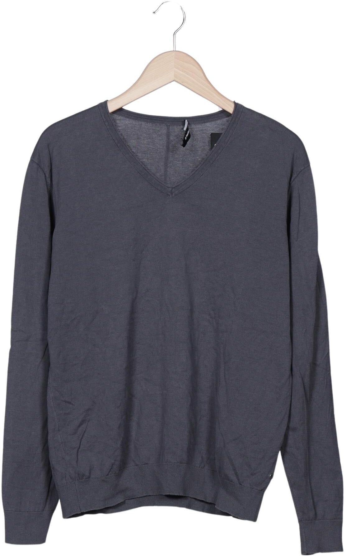 Burlington Herren Pullover, Grau, Gr. EU 50, Baumwolle / Seide - Second Hand