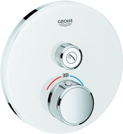 Grohe Grohtherm Smartcontrol Brausethermostat 29150LS0, moon white, 1 Absperrventil