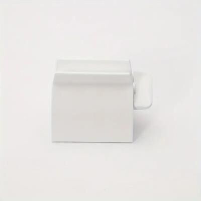 Inspired Living Toothpaste Tube Squeezer Roller Stand Easy No Waste Toothpaste Roller & Bathroom Organizer white