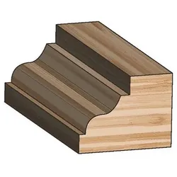 Profilfräser HM 34,9 x 13,5 x 52,4mm, Radius 4mm/4mm, Schaft 6mm 3122.834