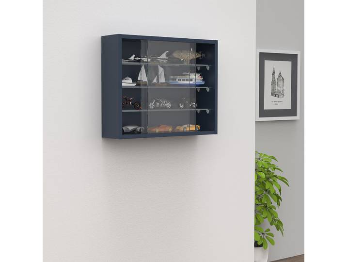 Vitrine murale Drivalo 50 x 40cm Gris/Anthracite