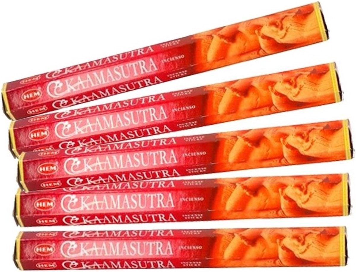 5x pakje HEM Kamasutra wierook stokjes
