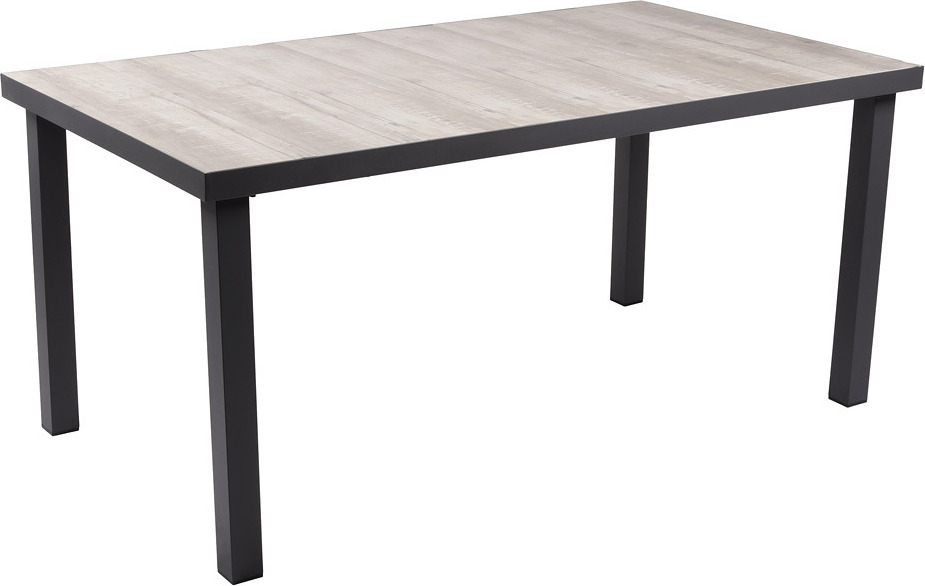 Tisch mit Keramik-Tischplatte GARDA-120 in grau, BH/T: ca. 162/75/90 cm