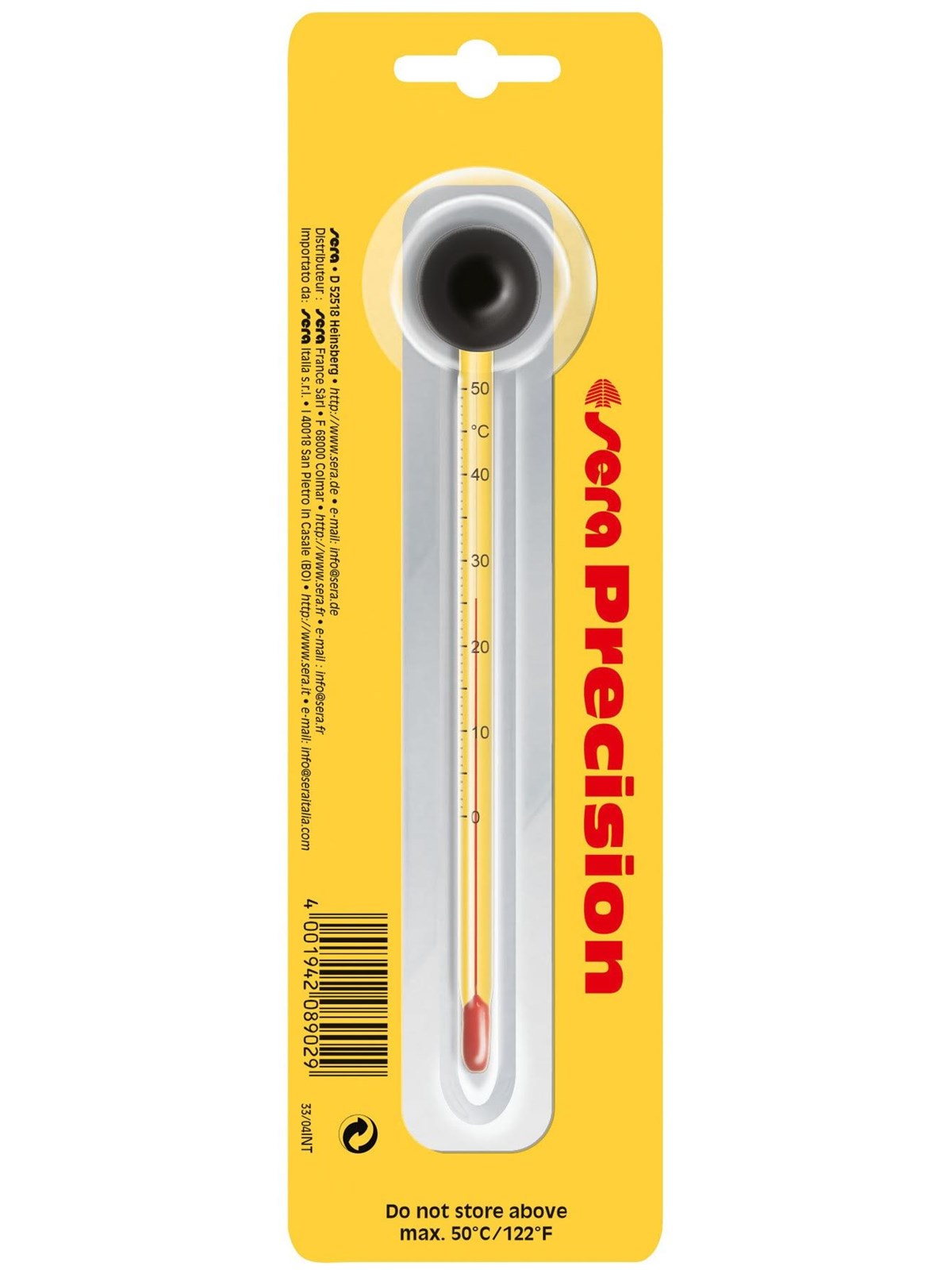 SERA Precision Glass Aquarium & Terrarium Thermometer