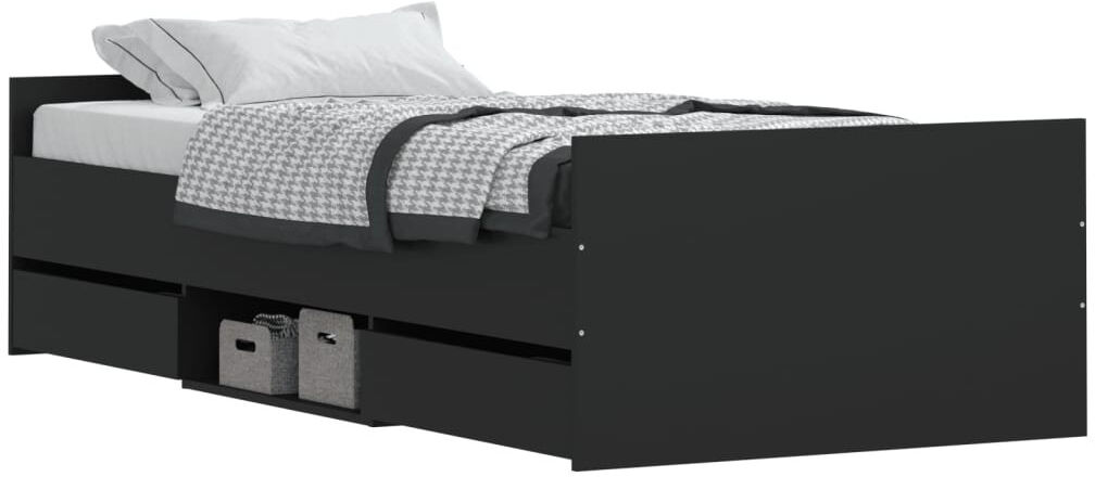 Latitude Run Addylen Storage Bed Black Single (3')